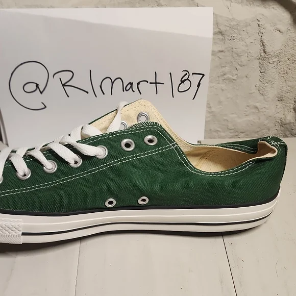 Converse Dark Green Sneakers with White Sole - Picture 2 of 6